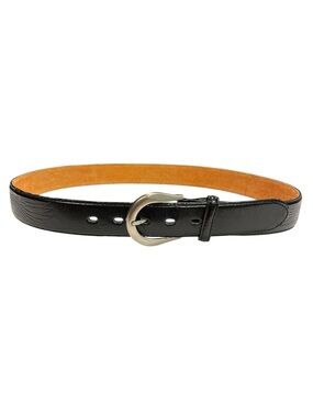 Vintage Black Leather Belt Embossed USA and Eagles Design 1.5” – Size 38